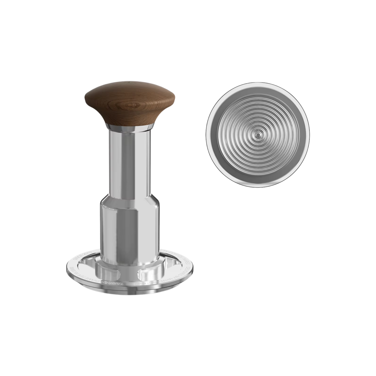 Barista 58.35mm Thread Silver Tamper 4-Spring Tool