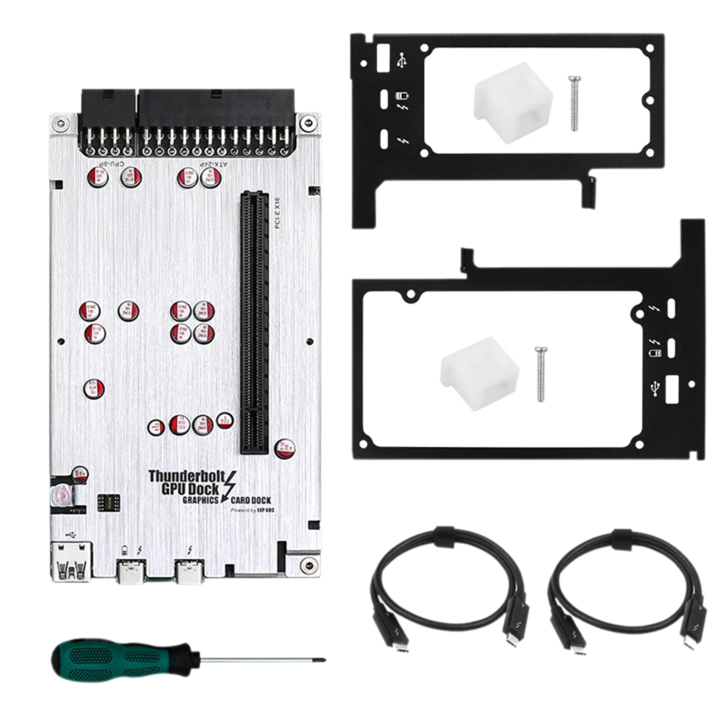 Thunderbolt GPU Dock 60W with PD Charging for Laptops