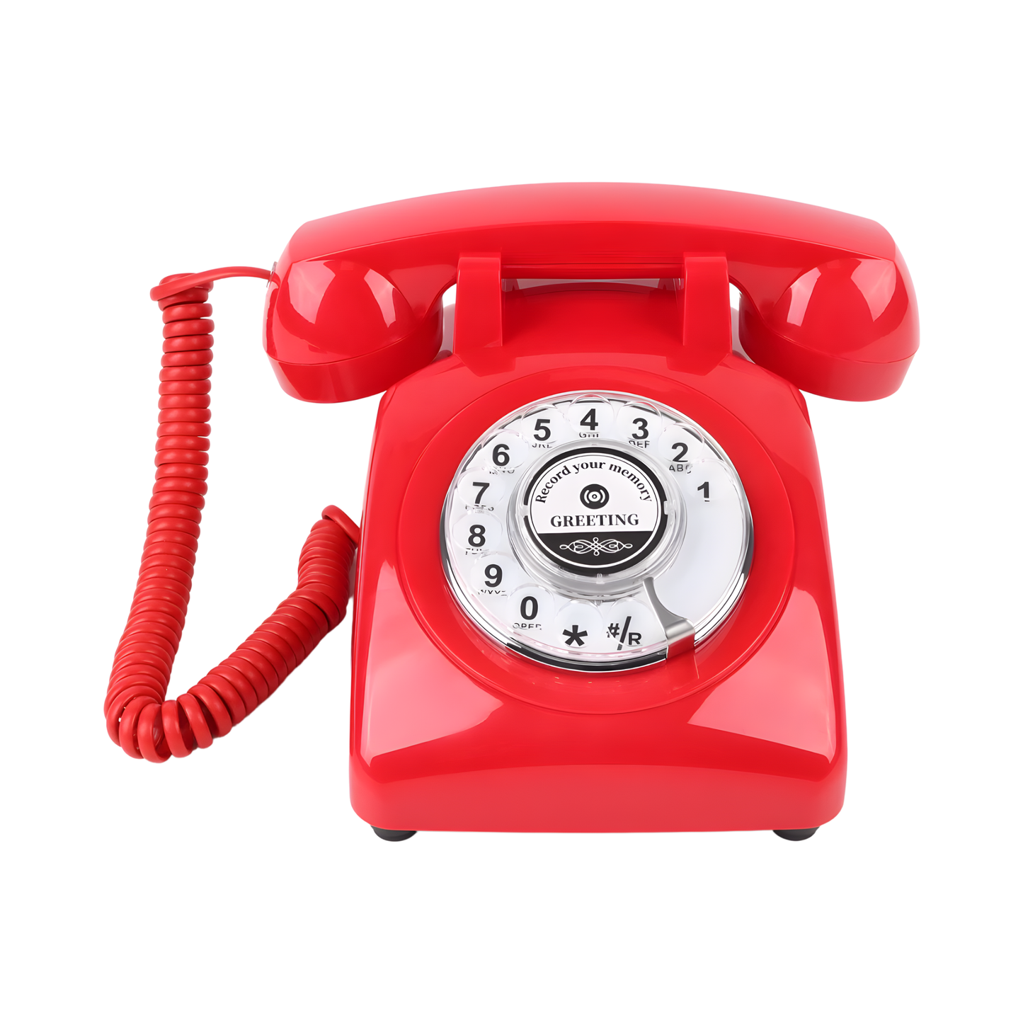 Wedding Guestbook Audio Phone Red Portable