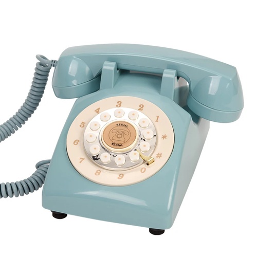 Classic Blue Wedding Phone Recorder for Guest Messages