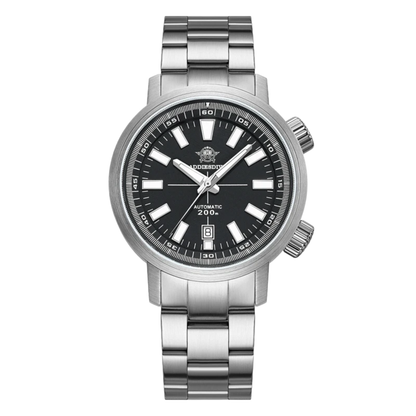 42mm Sapphire Automatic Watch 20Bar Waterproof Black White