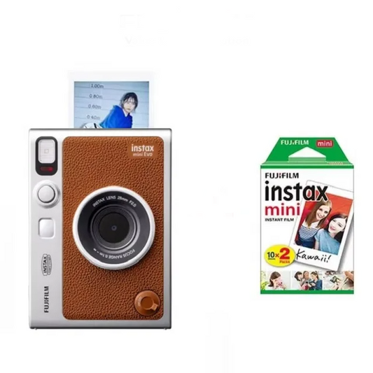 Brown Instant Camera Bundle with 20 Photo Films
