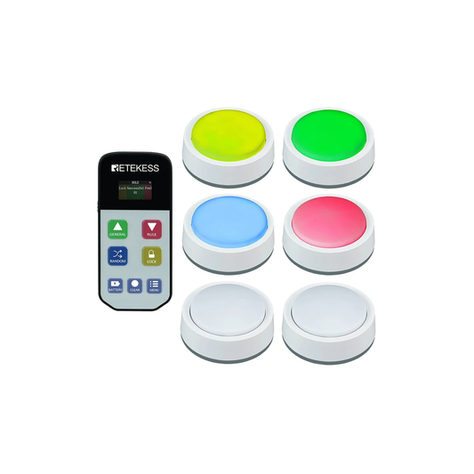 Compact Quiz Buzzer 6 Buttons Wireless Game