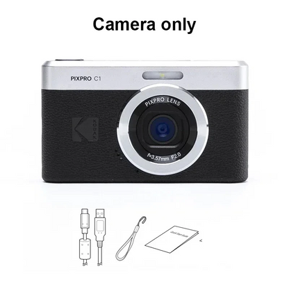 KODAK PIXPRO C1 Compact 13MP Black Camera with Flip LCD