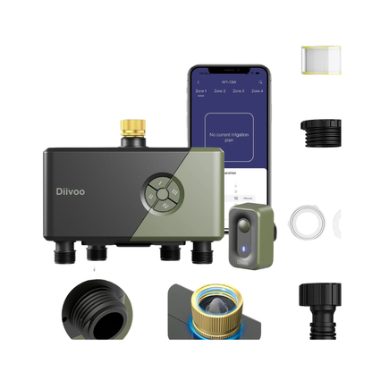 Smart WiFi 4 Zone BSP Brass Irrigation Timer