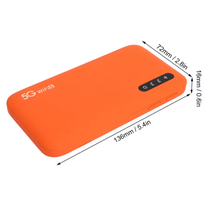 Compact 5G WiFi Hotspot 6100mAh Battery High Speed Connection