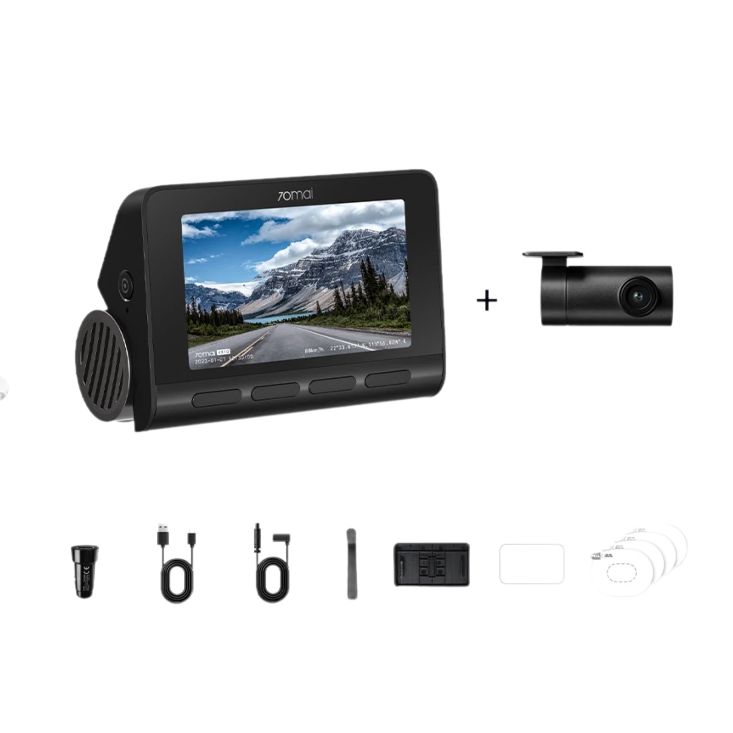 4K Front Rear Dash Cam GPS ADAS