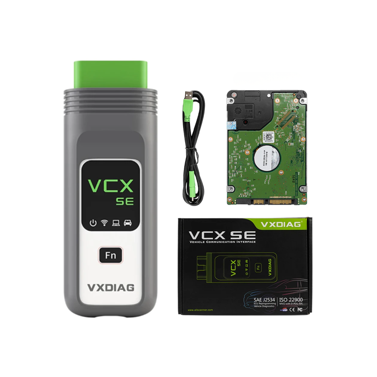 VCX SE Car Scanner All-System ECU Programming Tool with 512GB SSD