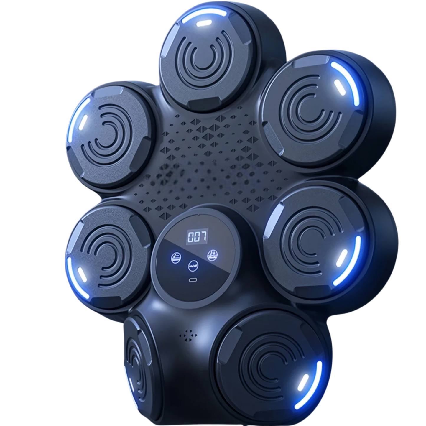 Wall Mounted Music Boxing Trainer Bluetooth Punch Target Black