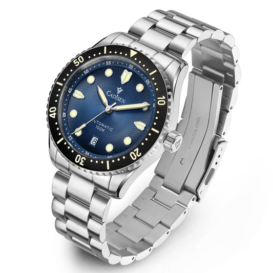 Luxury Automatic Watch Ceramic Bezel Waterproof Blue