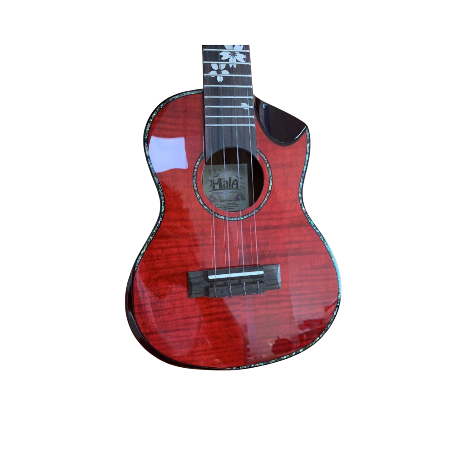 Tenor Acoustic Ukulele with Solid Flame Maple Body