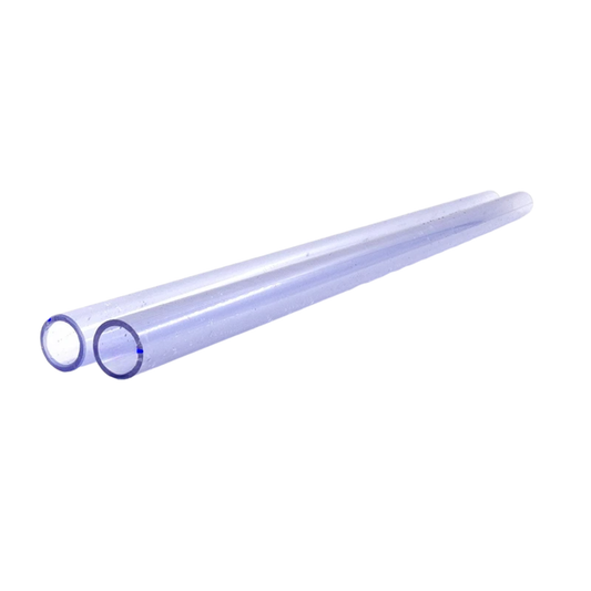 Clear Blue UPVC Water Hose Aquarium Tube 2pcs 200mm
