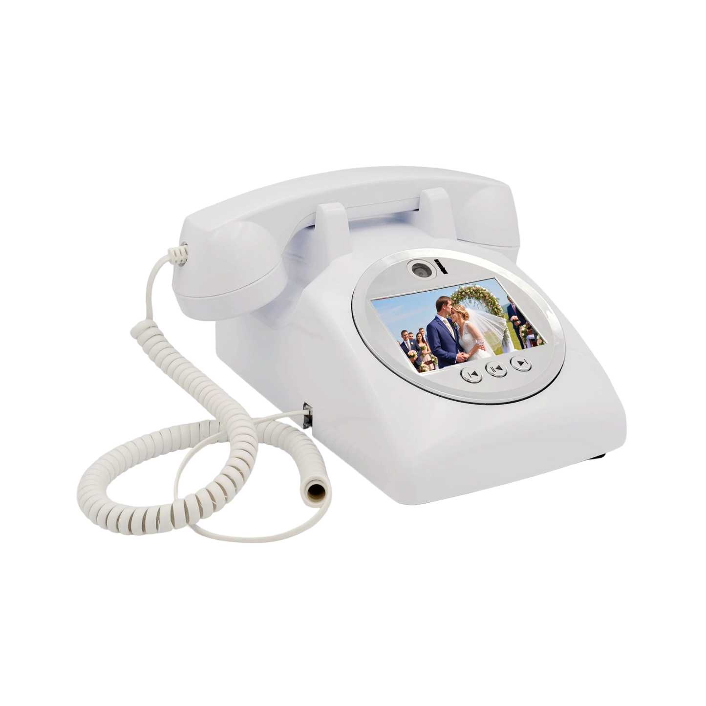 Wedding Video Guestbook Phone for Party and Banquet Wishes White