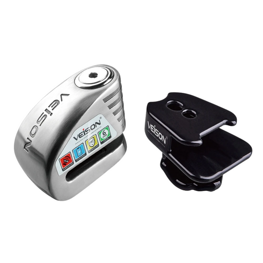Heavy Duty Motorcycle Disc Lock with Alarm Set