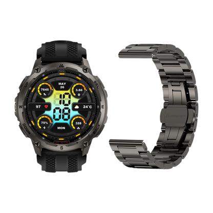 Outdoor GPS Smartwatch Health Tracking Bonus Strap