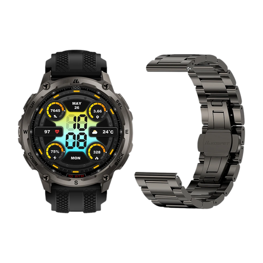 Outdoor GPS Smartwatch Health Tracking Bonus Strap