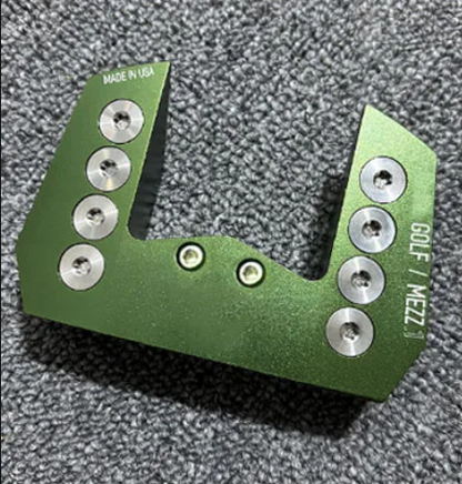Green Zero Torque Golf Club Head for Mezz-Style Putter