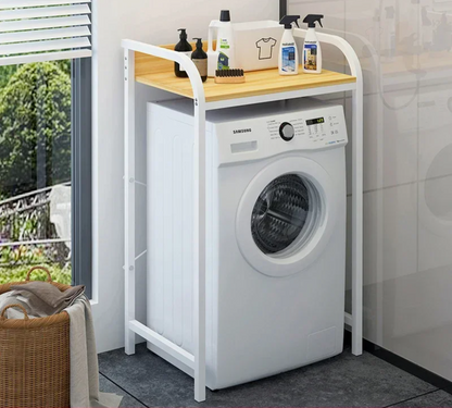 110cm White Bathroom Floor Organizer Storage Rack