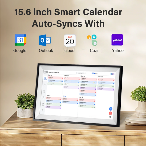 15.6 Inch Touchscreen Digital Calendar Photo Frame