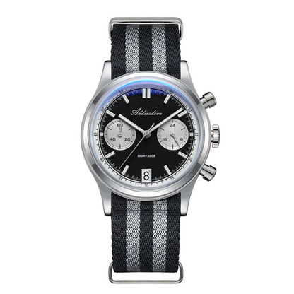 100m Waterproof Black Retro Dome Glass Watch