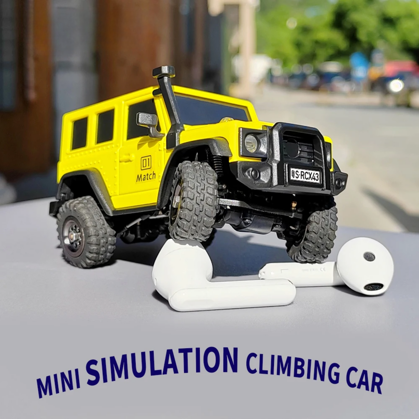 Rechargeable RC Off Road Crawler Vehicle Lemon Yellow