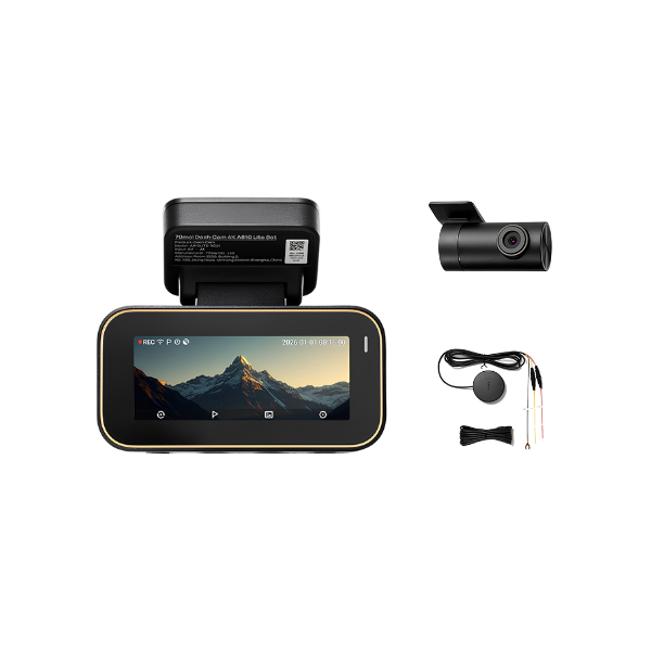 Dual Channel 4K Car DVR 4G Compatible GPS HDR