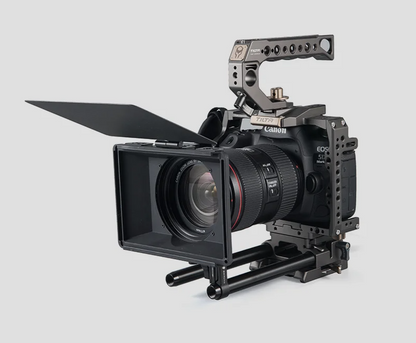 Camera Matte Box with Multiple Lens Ring Sizes