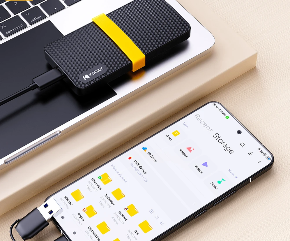 Portable 1TB External SSD USB 3.1 for Laptop PC PS4