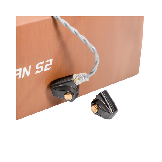 Brown In-Ear Earphones Type-C with Mic Dual Drivers