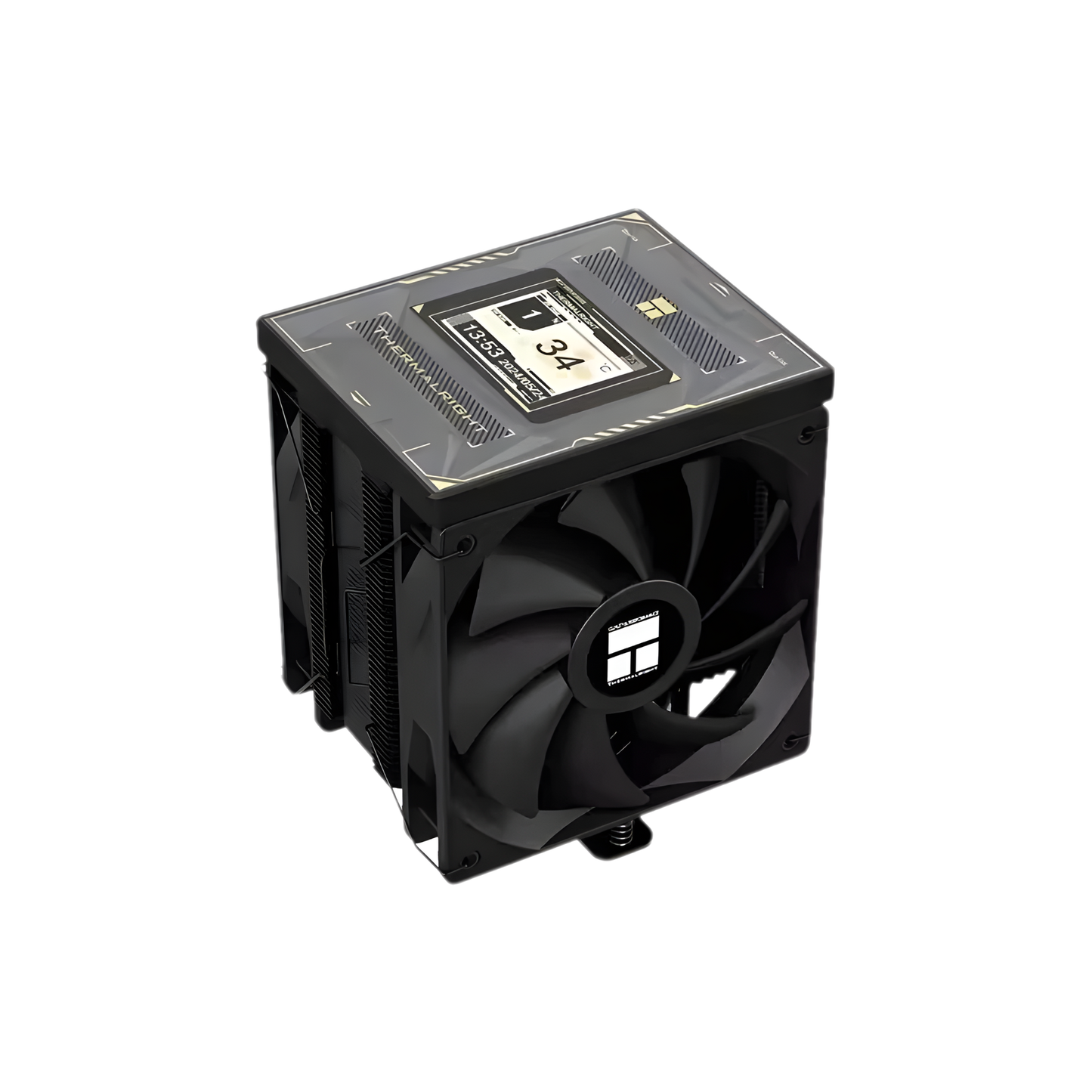 Thermalright 120mm CPU Air Cooler with LCD Display Black