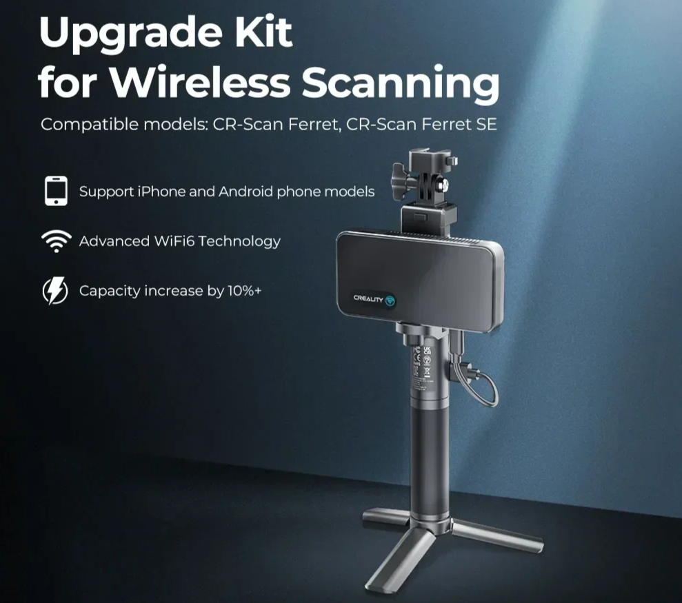 Wireless Upgrade Kit for 3D Scanner with WiFi6 Support