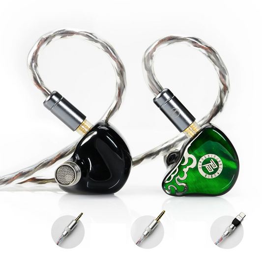 Type C 1DD+3BA In Ear HiFi Earphones Green