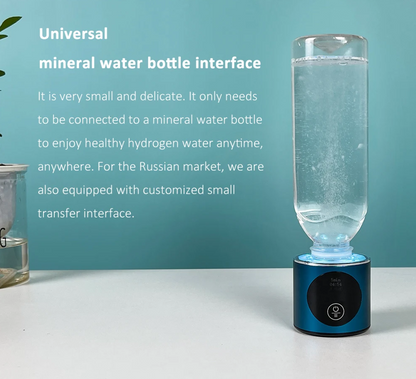 Portable Hydrogen Water Generator Bottle Nano Tech 3 Uses