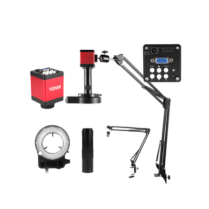4K 48MP Soldering Microscope with LED Lighting and Metal Frame