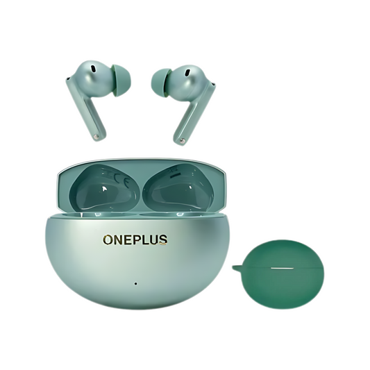 Waterproof 55dB Noise Cancelling Earbuds with Portable Case Green