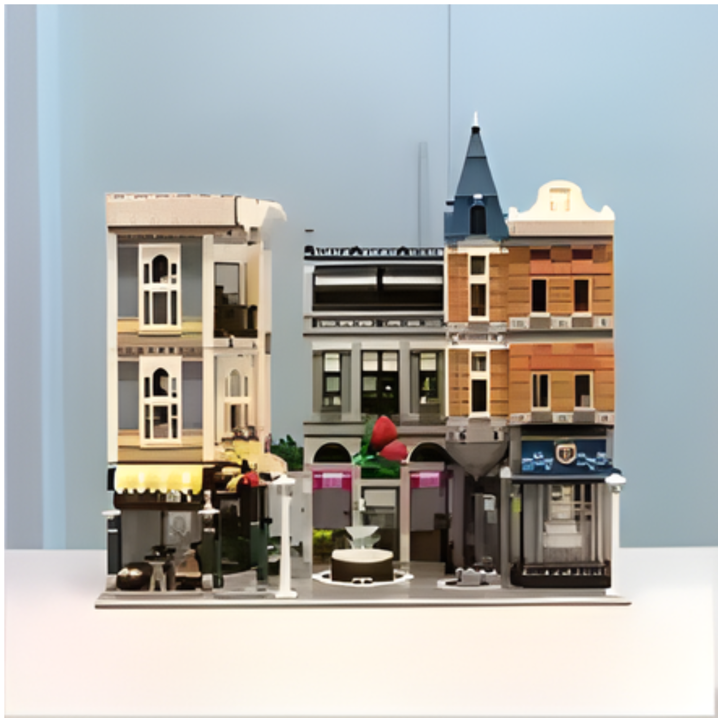 Modular Assembly Square Building Blocks Street View Set