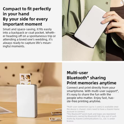 Portable Mi Photo Printer Pro 1 with Bluetooth 5.2