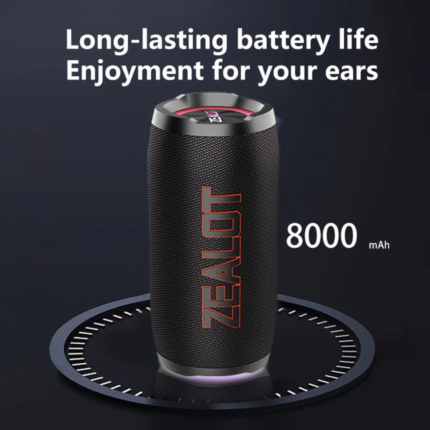 50W Outdoor Bluetooth Speaker with Loud Stereo and Long Battery