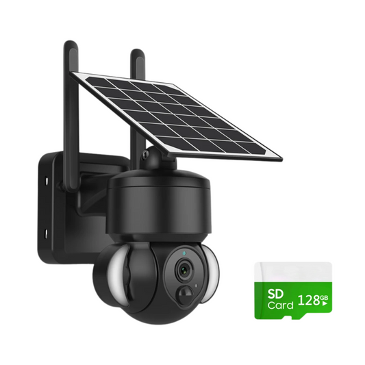 Wireless Garden CCTV 128GB WiFi Camera with Solar Panel