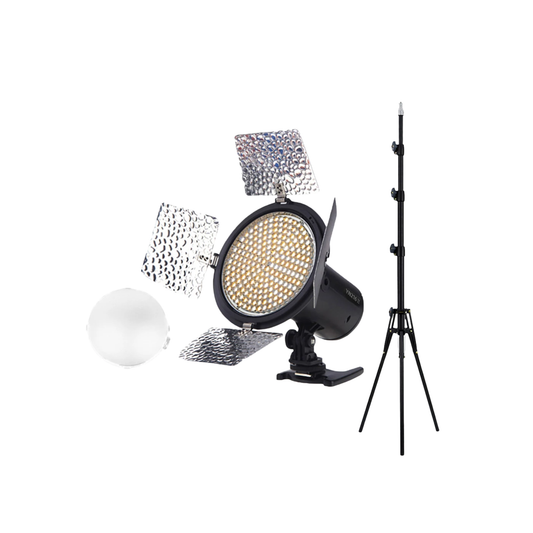 Dimmable 2700-8000K LED Video Light Kit with Stand