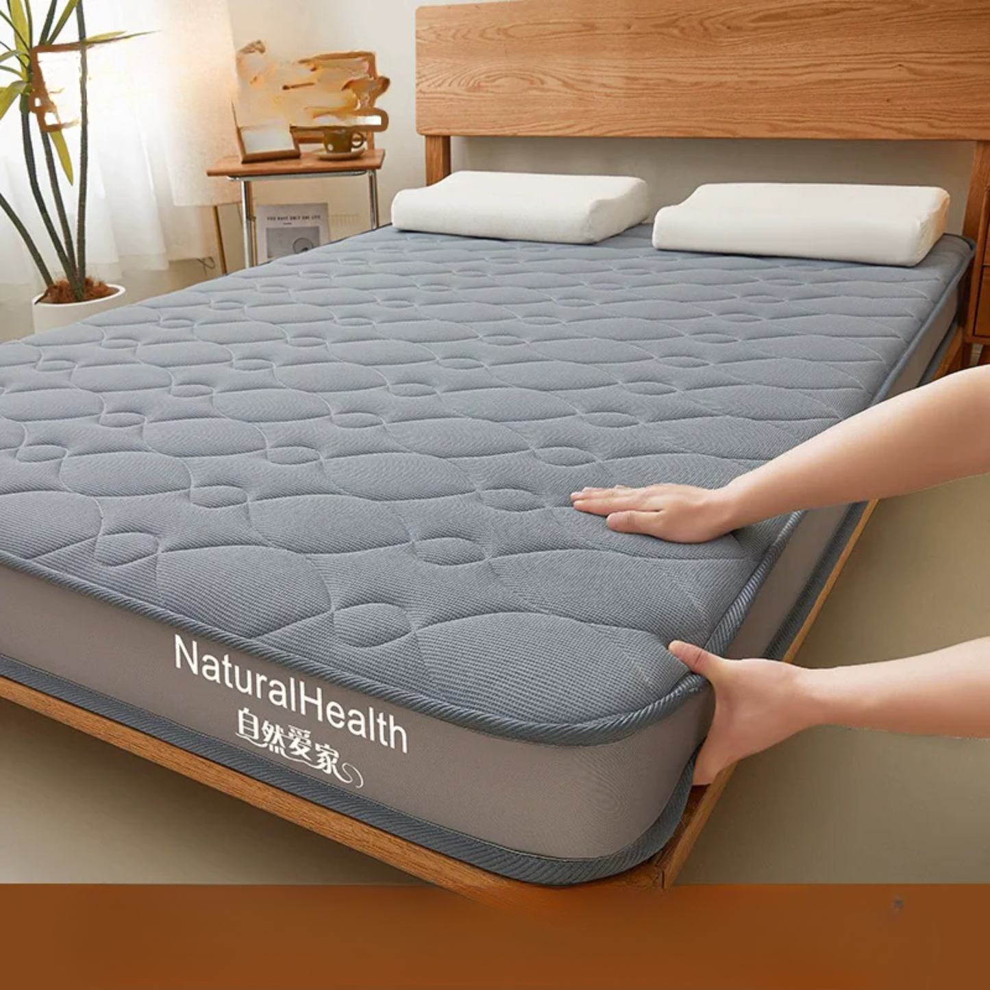 6cm Memory Cotton Latex Mattress 80x190cm Soft Sleep