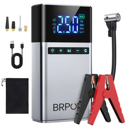 12V Portable Jump Starter 7500A with Air Compressor