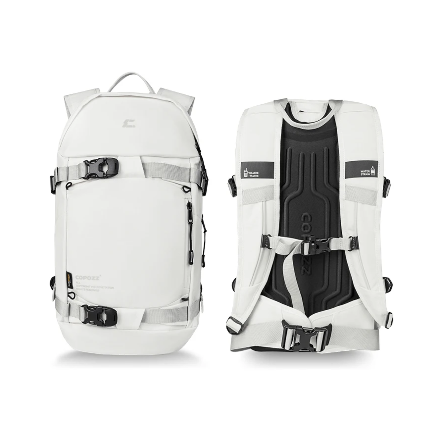Waterproof Ski Bag White Large Capacity Snowboard Backpack