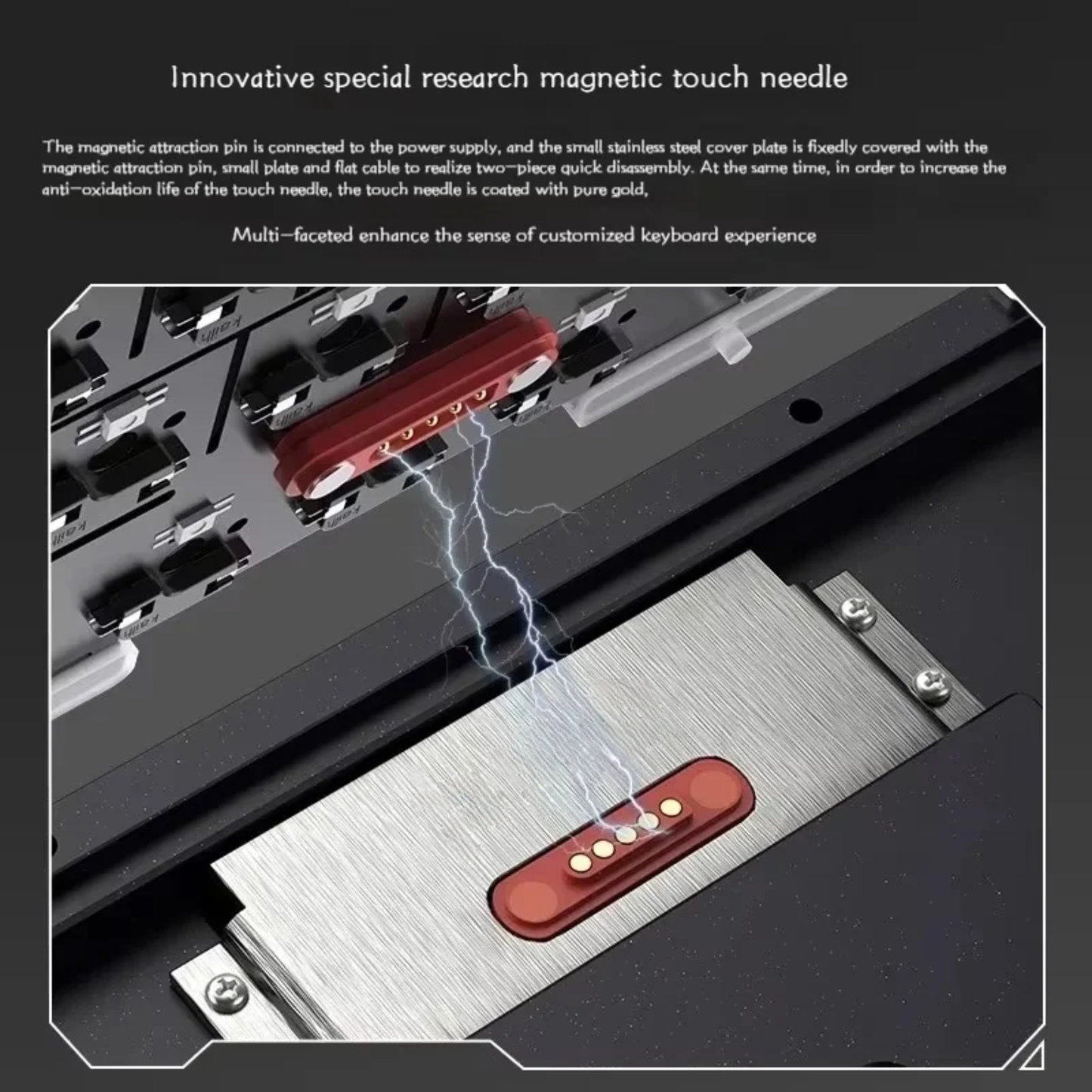 Wireless Mechanical Gaming Keyboard Anode Red FR4