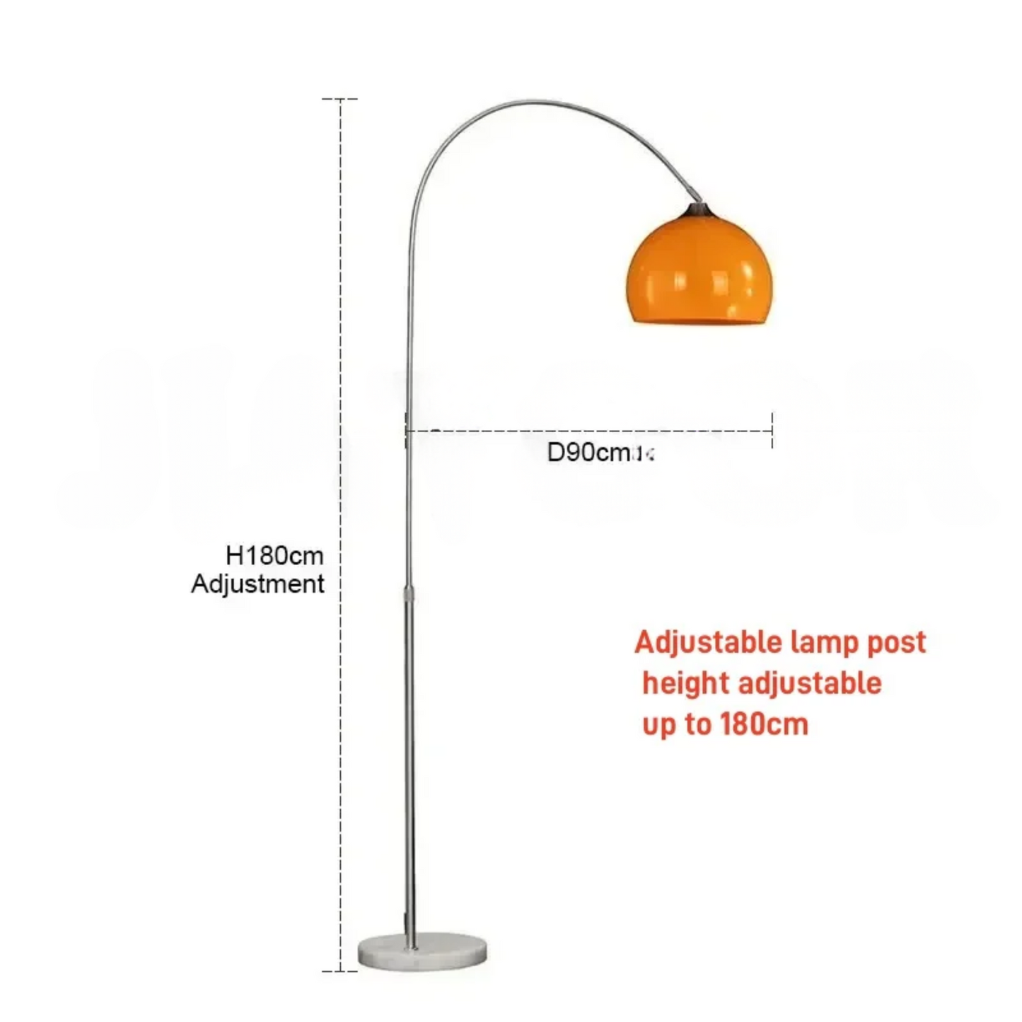 Orange Medium LED Mood Lamp 3 Color Floor Lighting