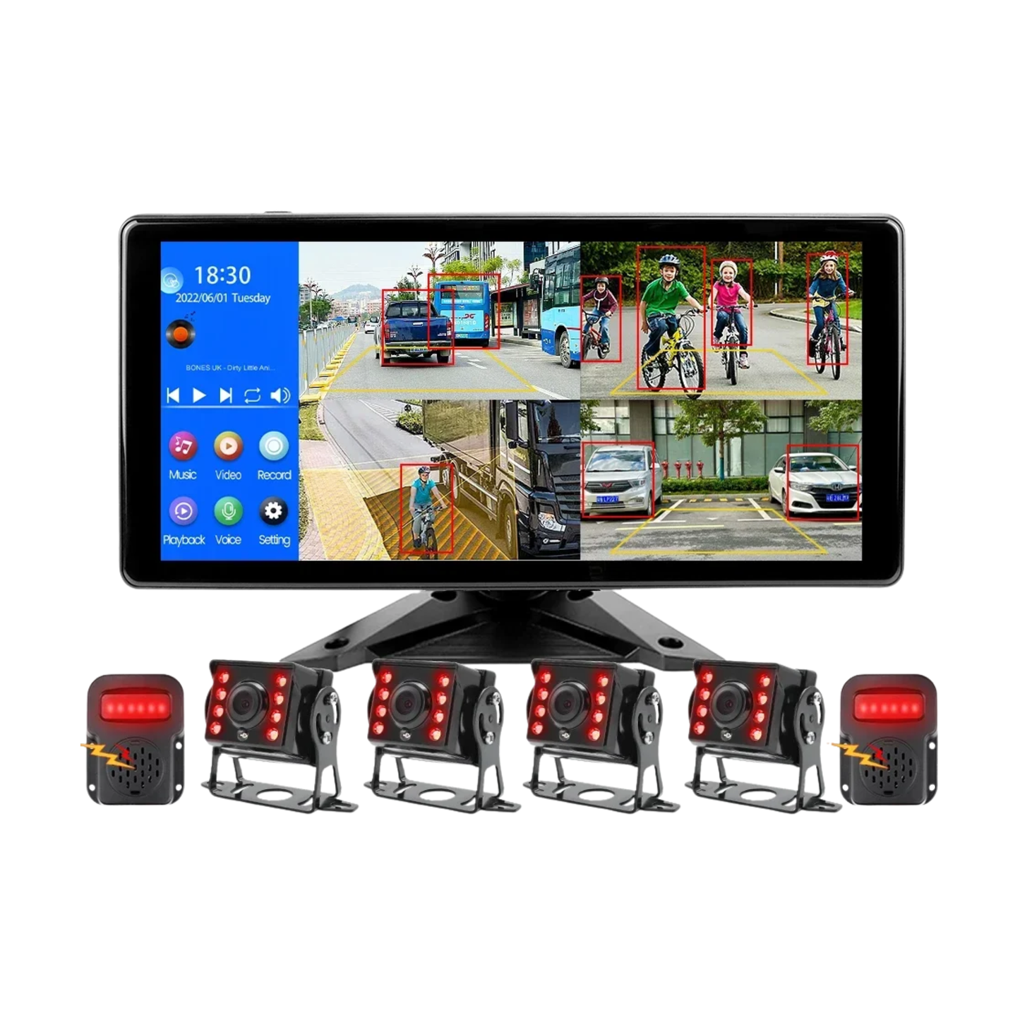 Smart BSD Truck Camera System with 128GB
