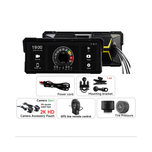 Motorcycle Smart Display with TPMS and Handlebar Control