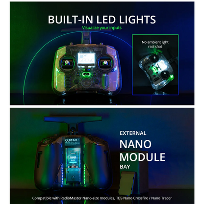 Wireless 2.4G CC2500 Remote Controller with 18650 Battery Slot