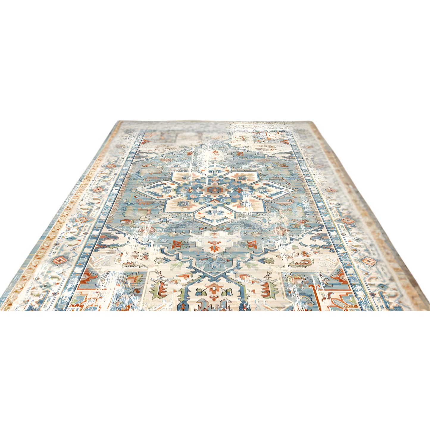 Retro Persian Boho Area Rug 140×200cm Living Room Carpet