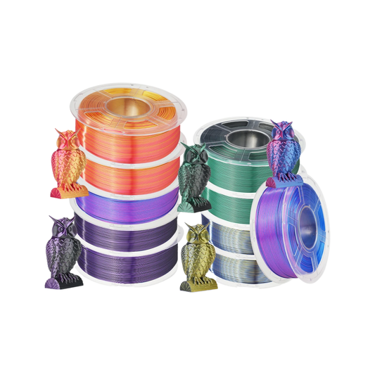 Multicolor PLA+ 3D Printer Filament 1.75mm 10 Rolls